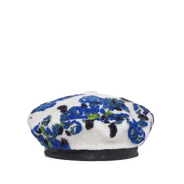 Wooly Floral Beret