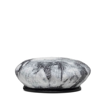 Heathered tie dye beret