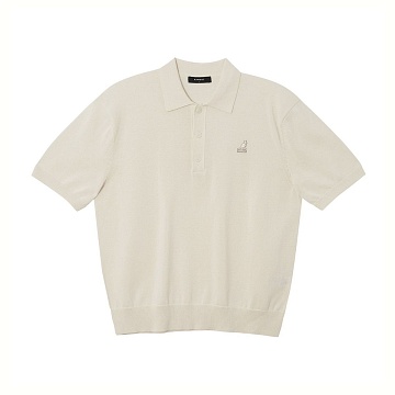 Half sleeve collar knit