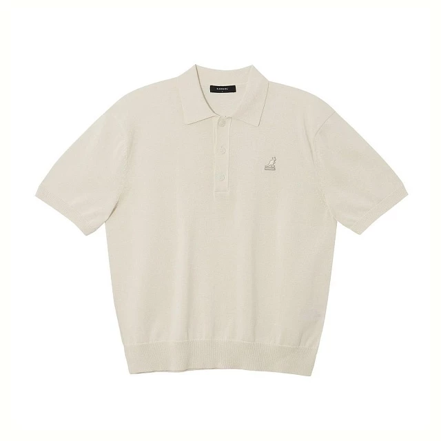 Half sleeve collar knit