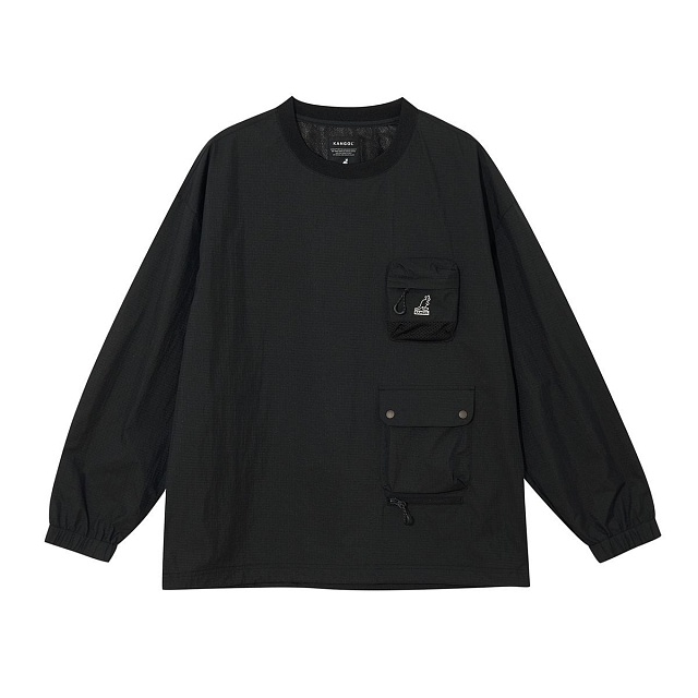Nylon pocket pullover