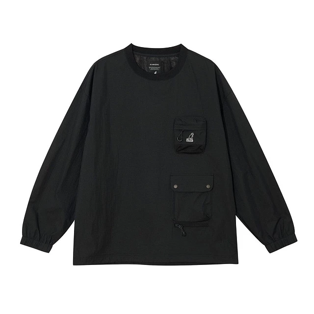 Nylon pocket pullover