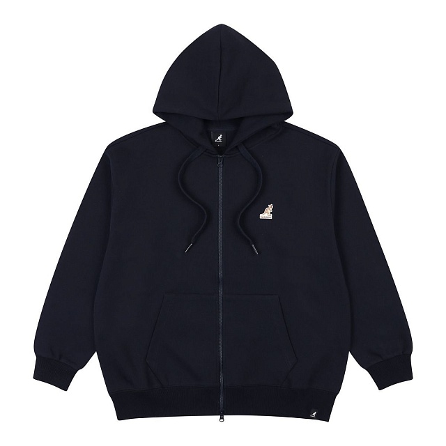 Logo patch zip-up