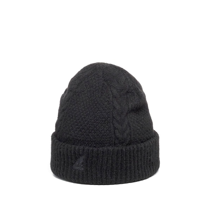 Wool cable beanie