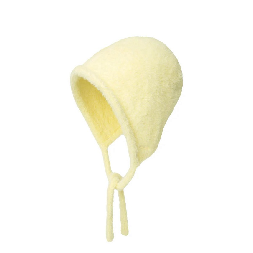 Faux fur knit bonnet