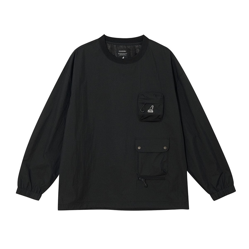 Nylon pocket pullover