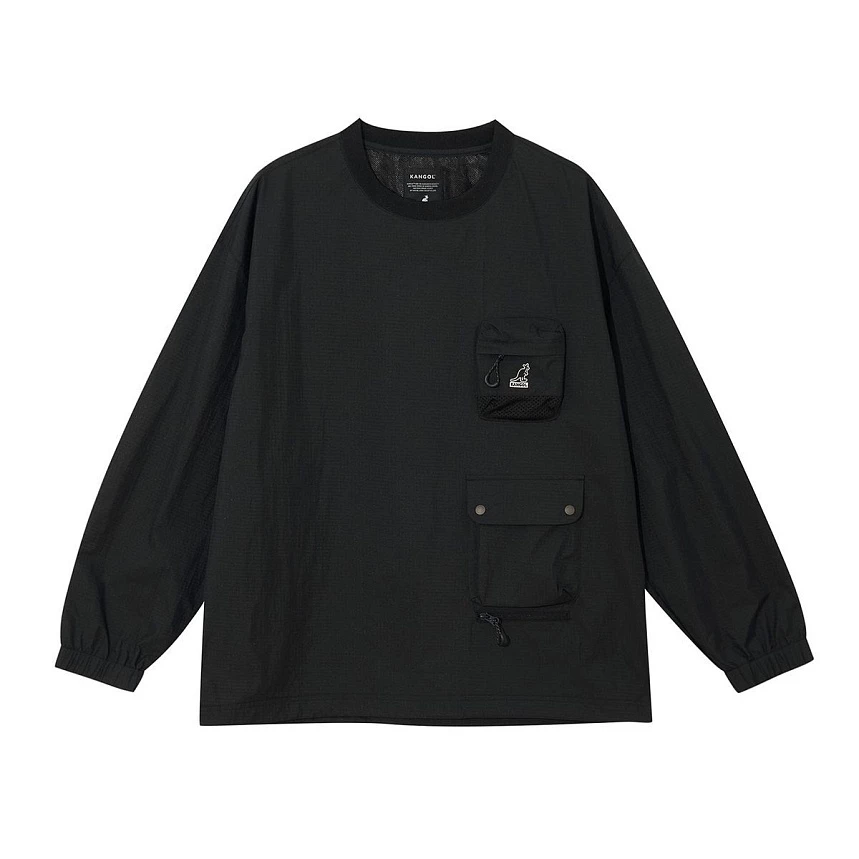 Nylon pocket pullover