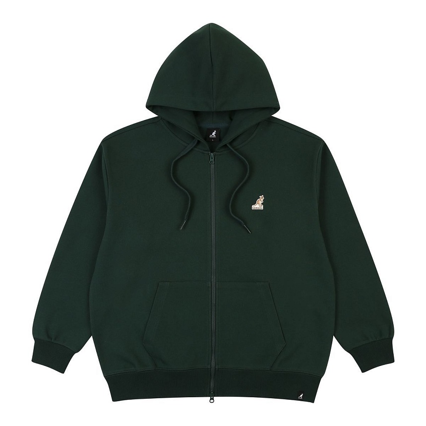 Logo patch zip-up